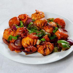 Chicken fried chilli momo 🌶️